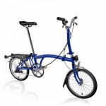 Brompton C Line Utility Piccadilly Blue - Mid - Rack